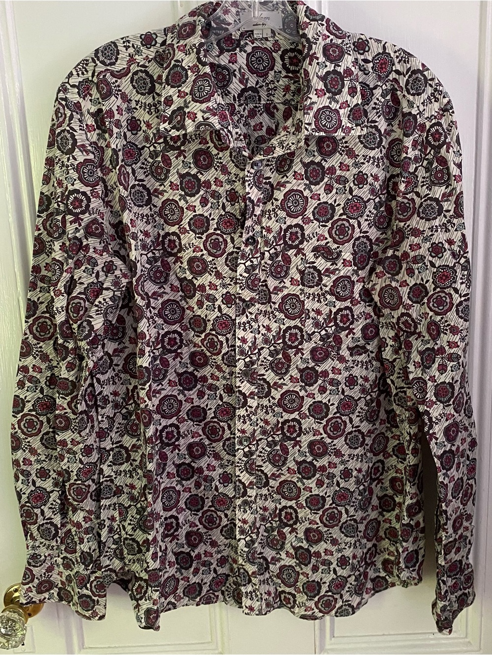 Adam Lippes Blouse Womens L Top Long Sleeve Luxury Designer Button Down Casual
